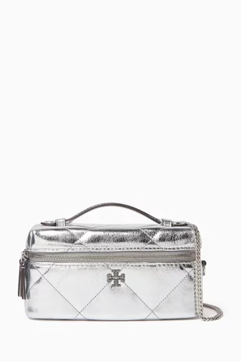 حقيبة مستحضرات تجميل إيست ويست كيرا بتصميم مبطّن بنقشة معينات