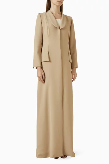 عباية بنمط جاكيت