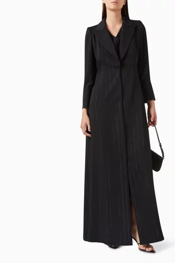 عباية مبطنة بنمط جاكيت