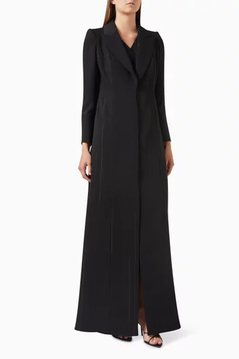 عباية مبطنة بنمط جاكيت