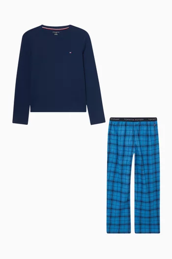 Essential Flannel Print Pyjama Set