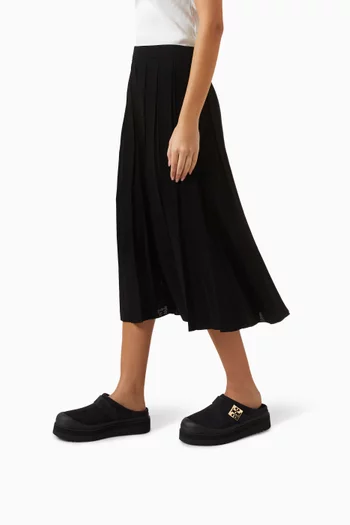 Mellow Shearling Mules in Suede