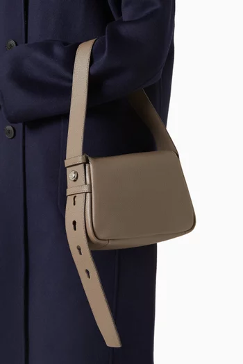 Small Romy Shoulder Bag in Pebbled Leather