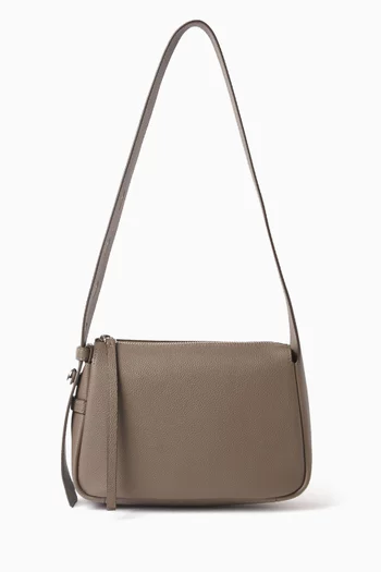 Small Romy Shoulder Bag in Pebbled Leather