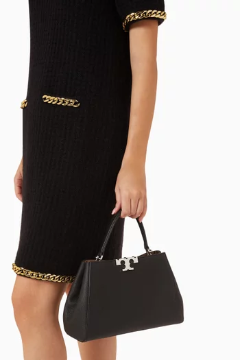 Medium Eleanor Satchel in Pebbled Leather