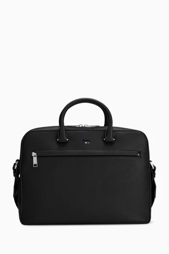 Document Case in Faux Grained Leather