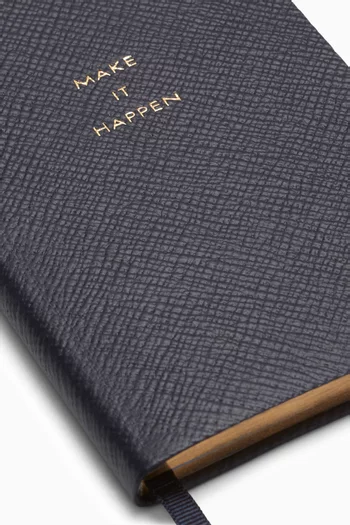 Make It Happen Pocket Notebook in Panama Leather