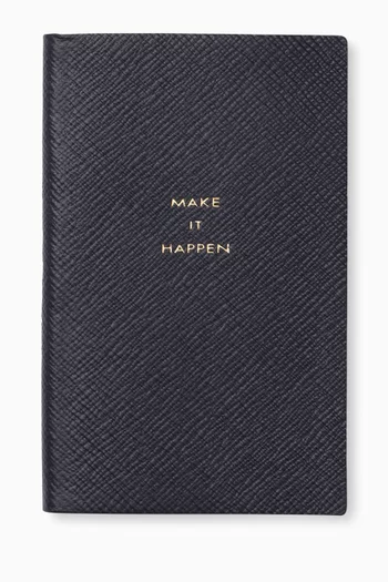 Make It Happen Pocket Notebook in Panama Leather