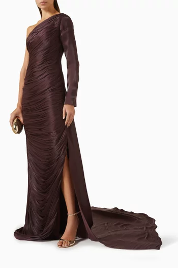 Minaya One-shoulder Gown