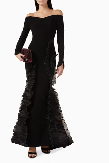 Catherine Gown in Stretch Crepe