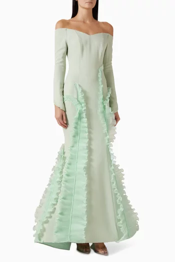 Catherine Gown in Stretch Crepe
