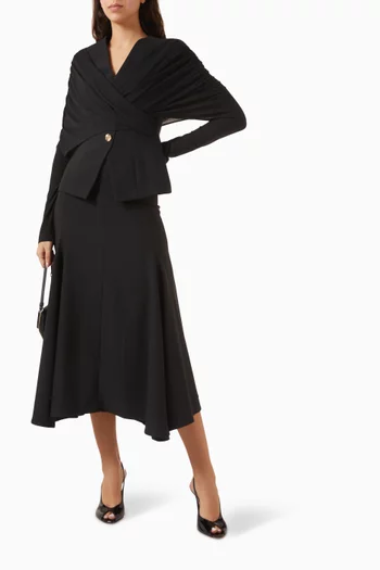 Criss-cross Drape Top