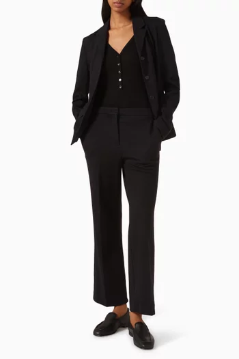 Straight-fit Pants in Wool-blend