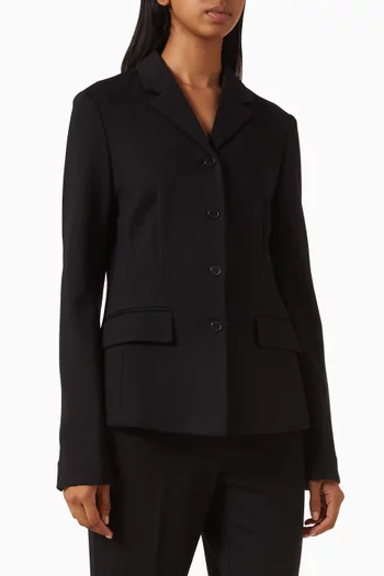 Slim-fit Blazer in Wool-cotton