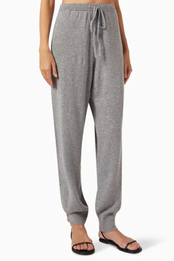 Drawstring Sweatpants in Wool-cashmere