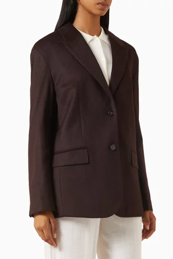 جاكيت بقصة فضفاضة صوف