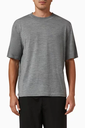 Relaxed Sweater T-shirt in Regal Wool