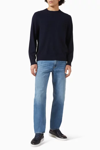 سترة هايلز بفتحة رقبة مستديرة كشمير