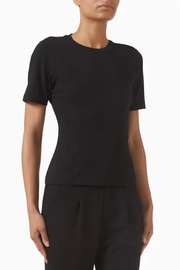 تي شيرت ريجينا بقصة ضيقة مزيج قطن