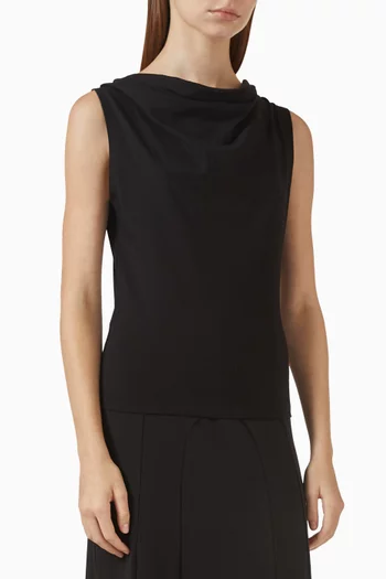 بلوزة بدرابيه قطن جيرسيه