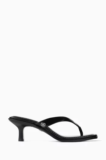 Dollie 55 Thong Sandals in Leather
