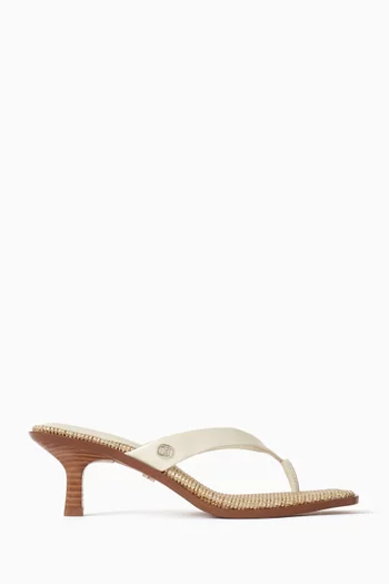 Dollie 55 Thong Sandals in Leather