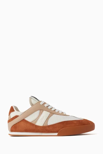 Kick Low-top Sneakers in Mesh & Calfskin