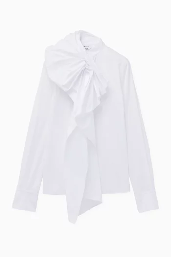 Ruffled Shirt in Cotton