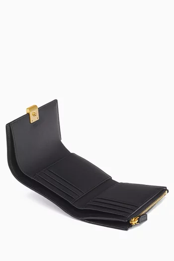 Small Aren Trifold Wallet in Visetos Canvas