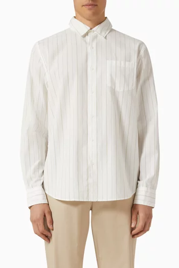 قميص تشاتسوورث مخطط قطن أكسفورد