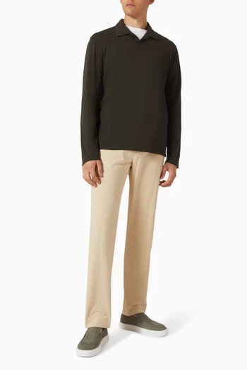 تي شيرت بولو بياقة جوني قطن