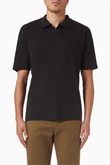 تي شيرت بولو بياقة جوني مزيج قطن