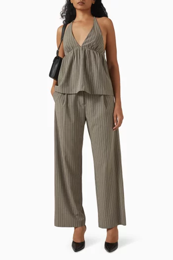 بنطال جوني بنقشة مخططة