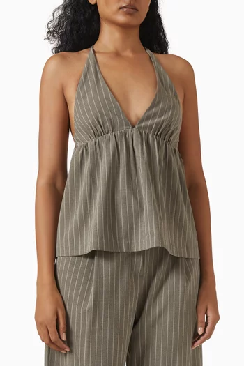 بلوزة جوني بحمالة حول الرقبة