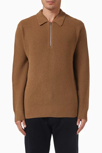 Saisaks Polo Sweater in Merino Wool