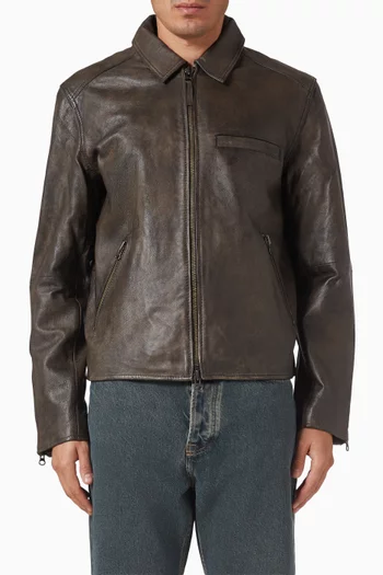 جاكيت ساكليف اكس جلد ماعز