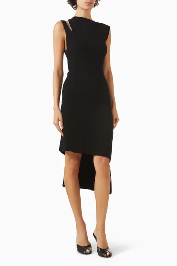 Oblique Square Midi Dress