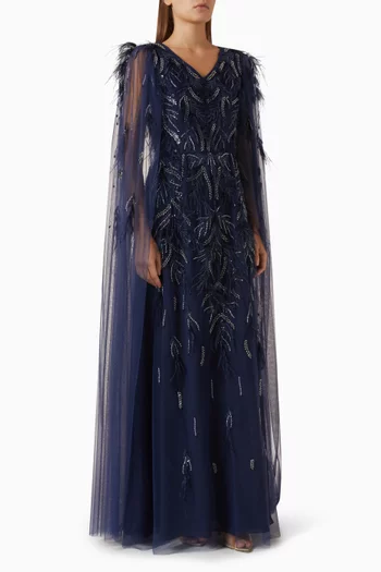 Embellished Cape Kaftan