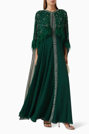 Embellished Cape Kaftan