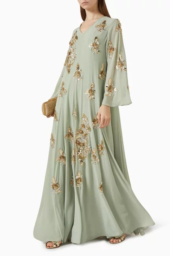 قفطان ريما مزين بتطريزات