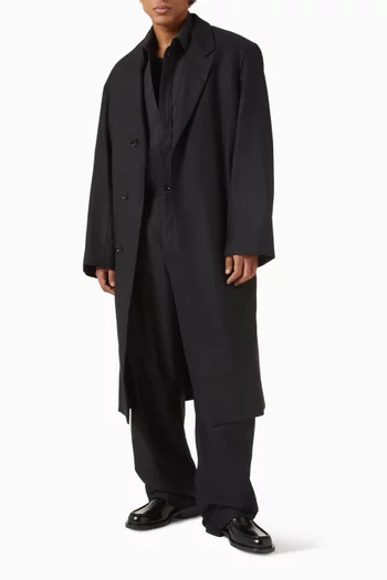 معطف شيسترفيلد مزيج كشمير لين