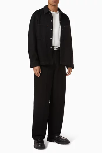 تي شيرت بقصة فضفاضة قطن