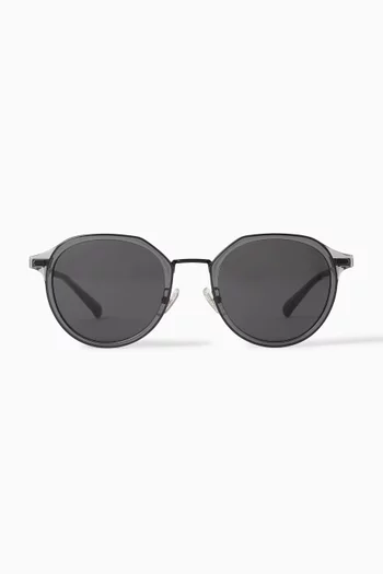 Round Sunglasses in Metal