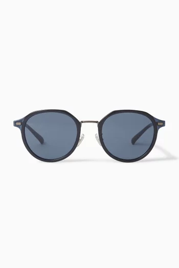 Round Sunglasses in Metal