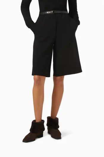 Fold-down Shearling Boots in Suede