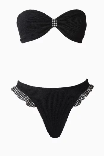 Jean Gingham Bikini Set