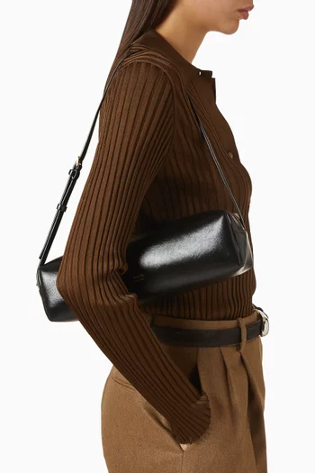 حقيبة كتف كاي جلد لامع