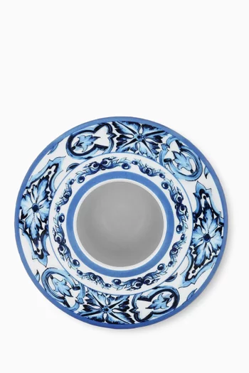 Small Blu Mediterraneo-print Amphora Vase in Porcelain