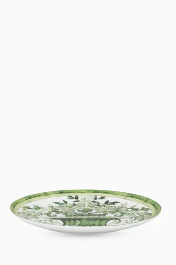 Maiolica-print Dinner Plates in Porcelain, Set of 2