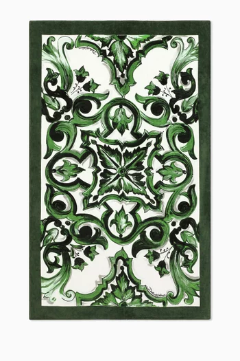 Maiolica-print Beach Towel in Cotton-terry